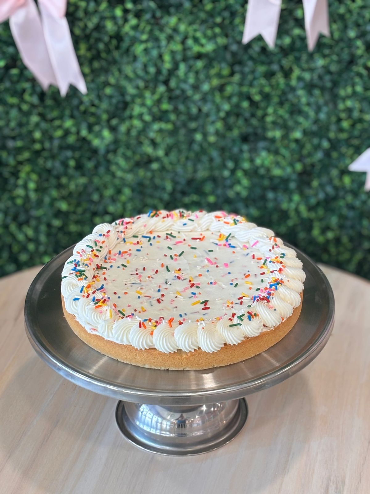 Funfetti cookie cake with sprinkles by Becca Bakes Owensboro KY